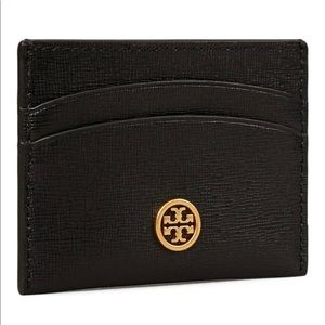 Tory Burch Robinson Leather Card Case